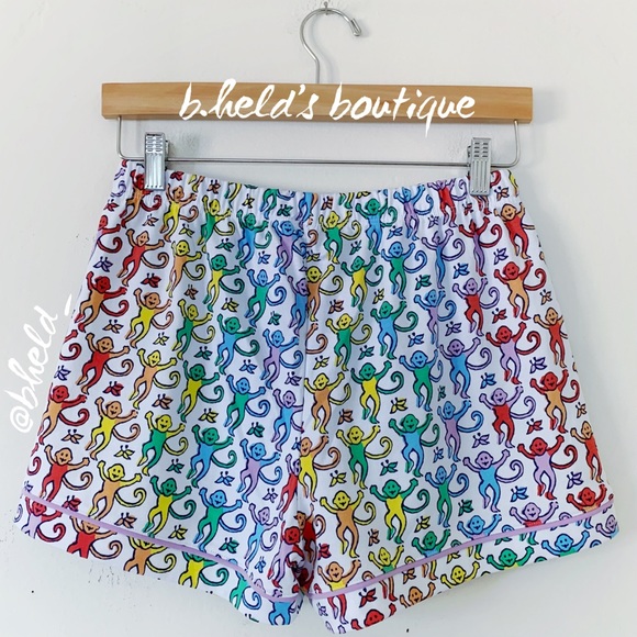 Roller Rabbit Disco Monkey Polo Pajamas in Rainbow Size X-Small XS New NWT - Picture 13 of 16